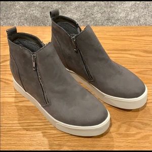 COPY - Grey wedge sneakers